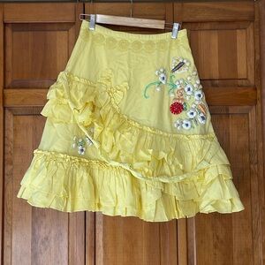 Skirt with fun flowers and butterflies